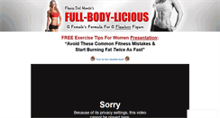 Desktop Screenshot of fullbodyliciousworkout.com